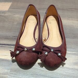 Charming Charlie Brown Dress Flats, Size 7